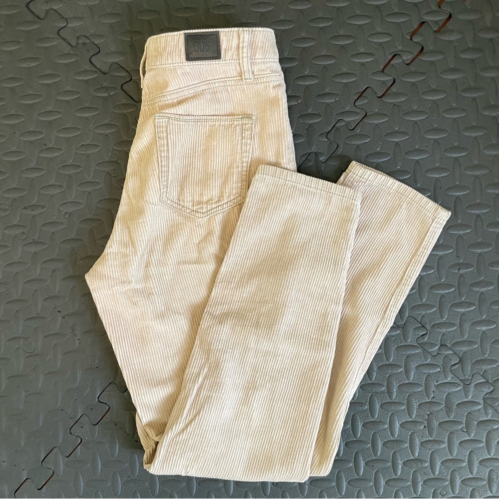 Urban Outfitters BDG Tan Corduroy Mom‎ High-Rise Pants Size 26